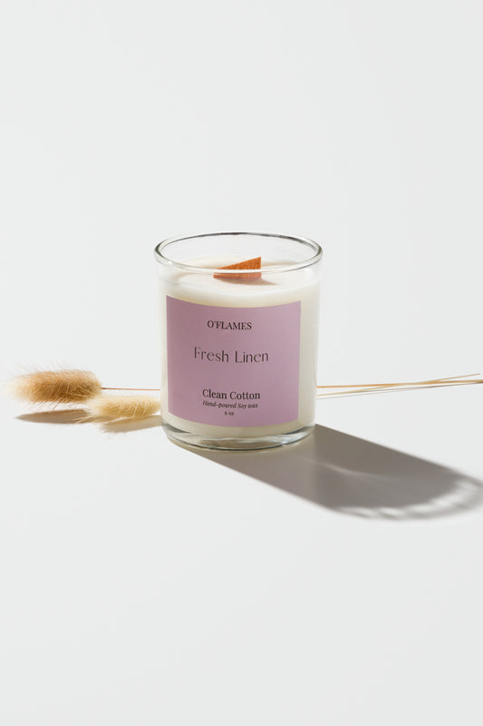 6 oz Clear Jar Candle  شمعة 6 اونص